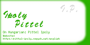ipoly pittel business card